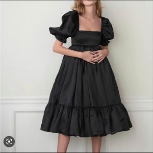 Selkie Real Silk Caviar French Puff Gown